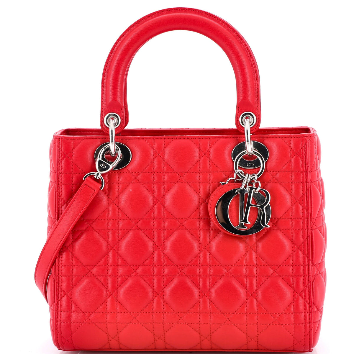 Christian Dior Lady Dior Bag Cannage Quilt Lambskin Medium