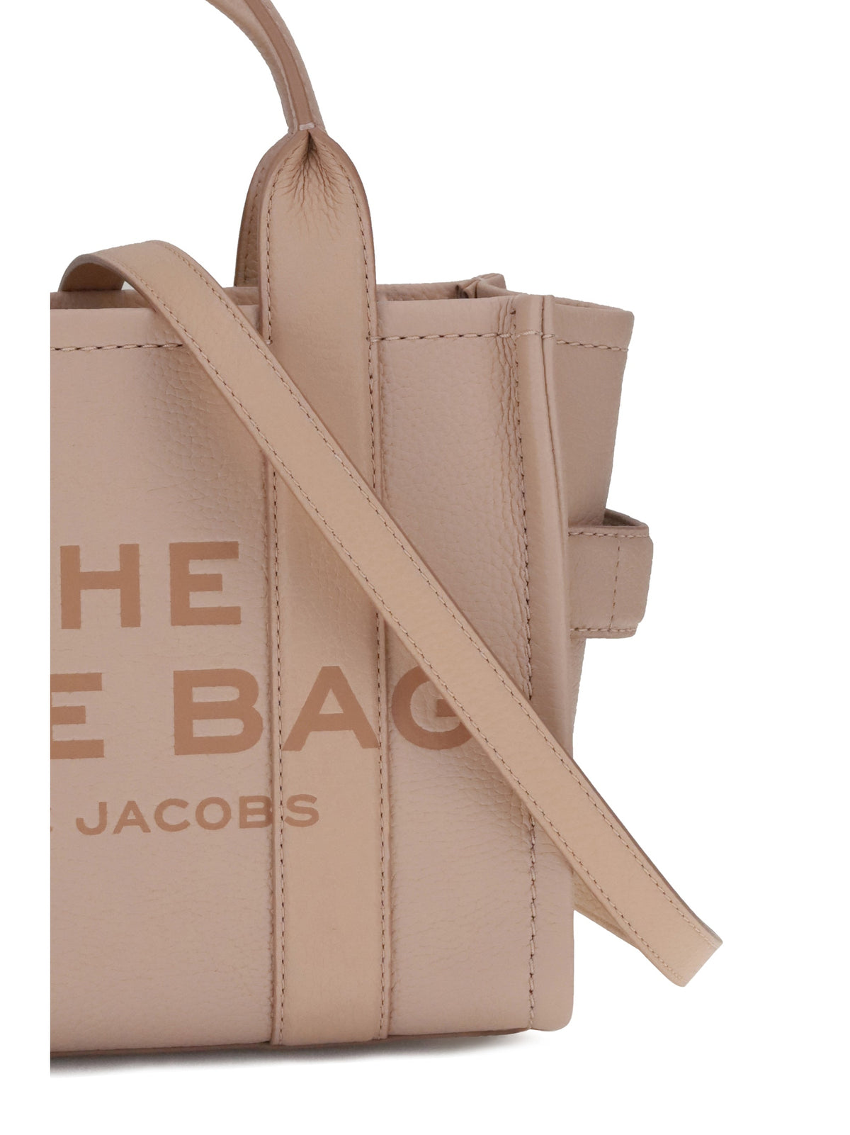 Marc Jacobs Marc Jacobs Babe Top Handle Printed Monogram Grained Calf Leather Tote Bag - Rose