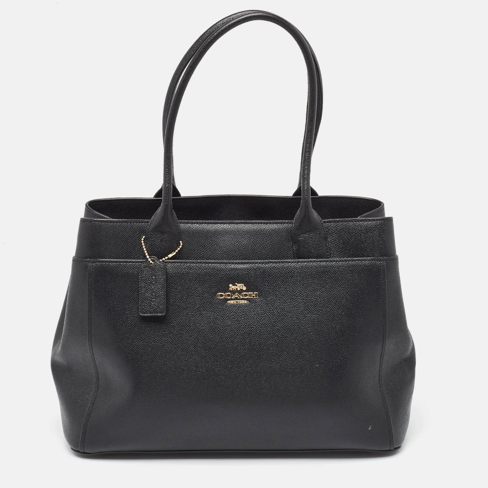 Coach Black Leather Casey Tote