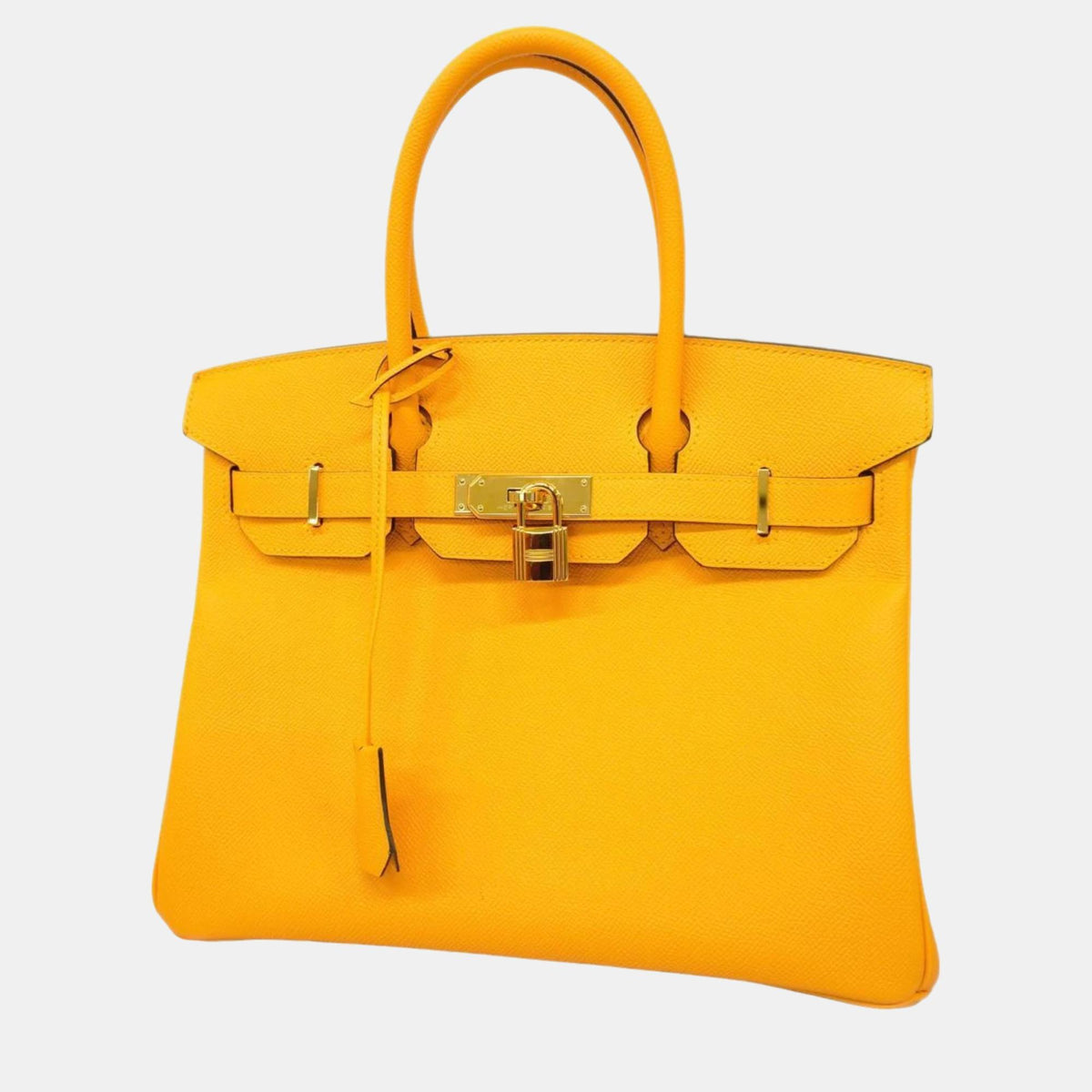 Hermès Yellow Epsom Leather Birkin 30 Tote Bag
