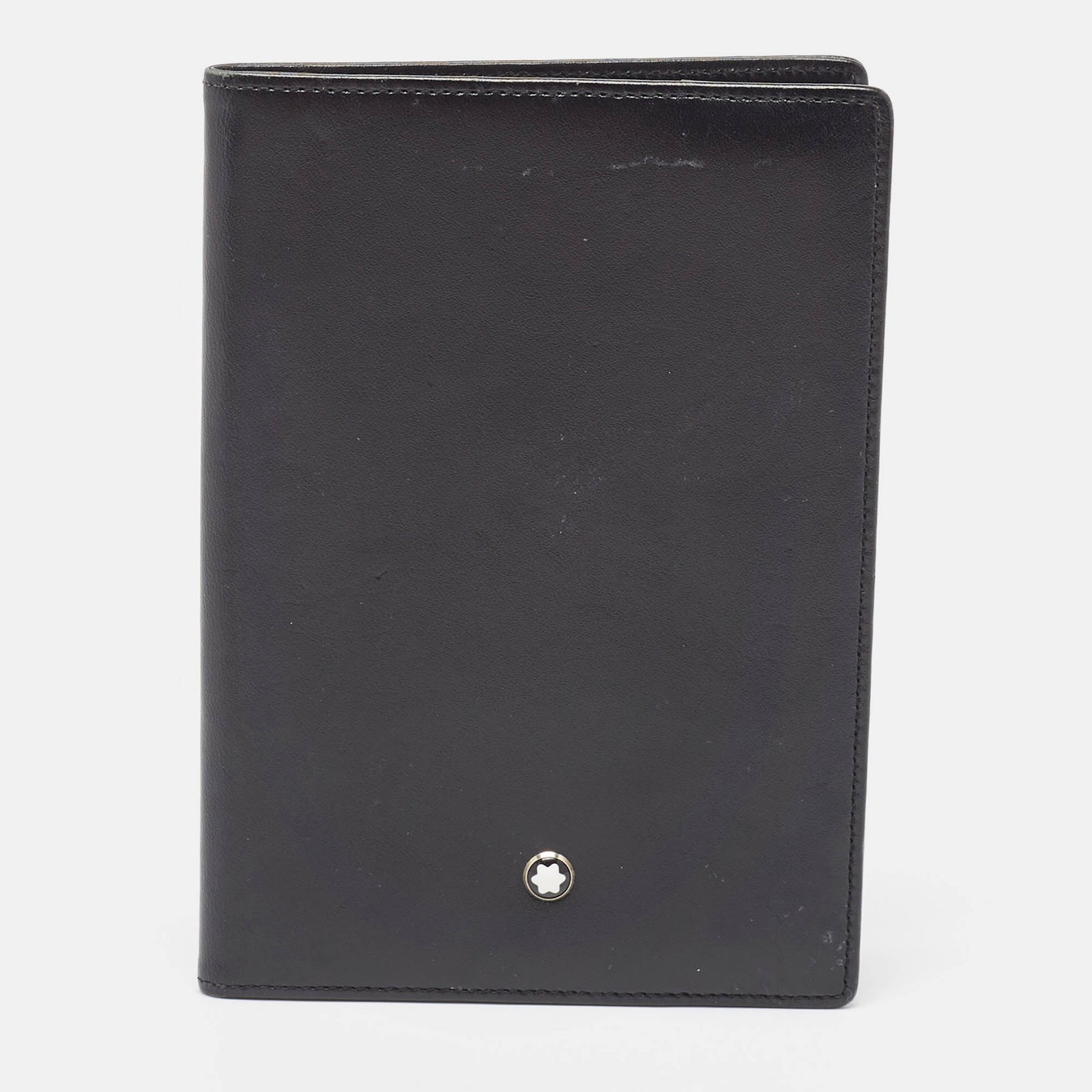 Montblanc Black Leather Meisterstuck Passport Holder