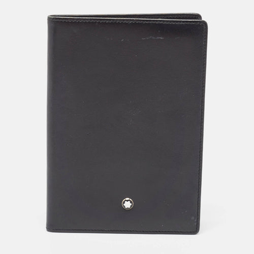 Black Leather Meisterstuck Passport Holder