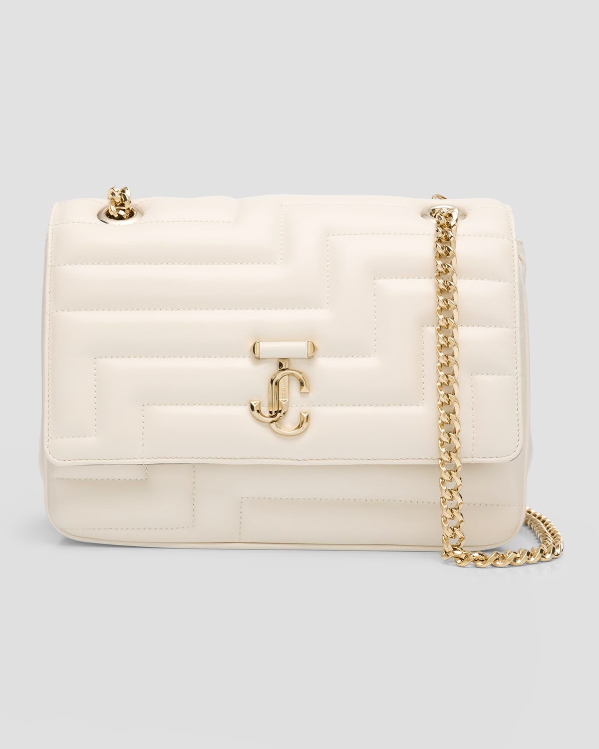 Jimmy Choo Avenue Quilted Leather Shoulder Bag