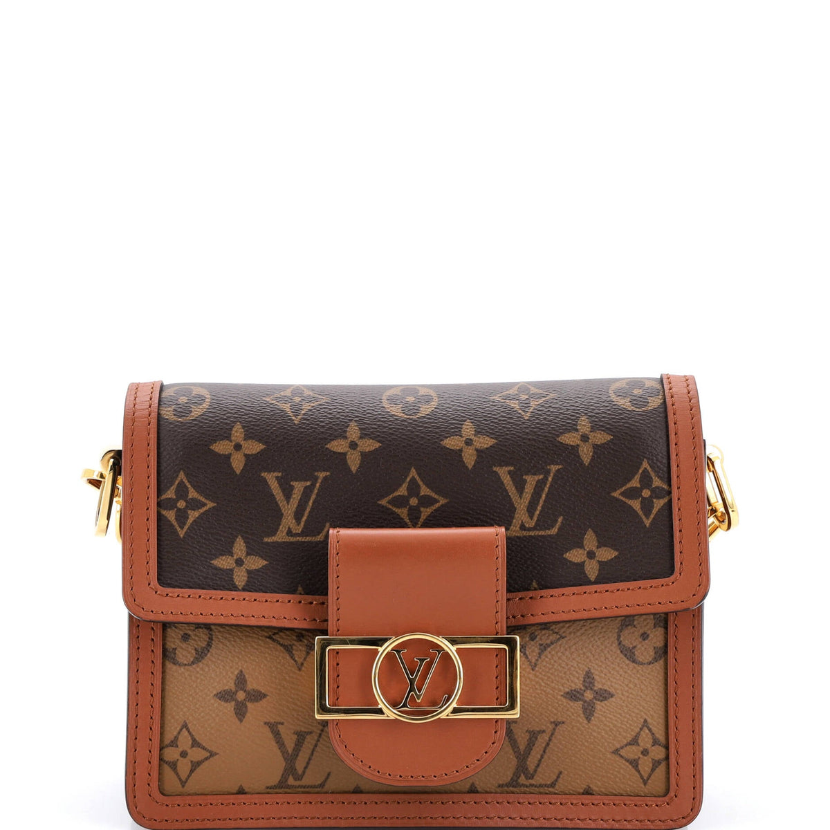 Louis Vuitton Dauphine Shoulder Bag Reverse Monogram Canvas Mini