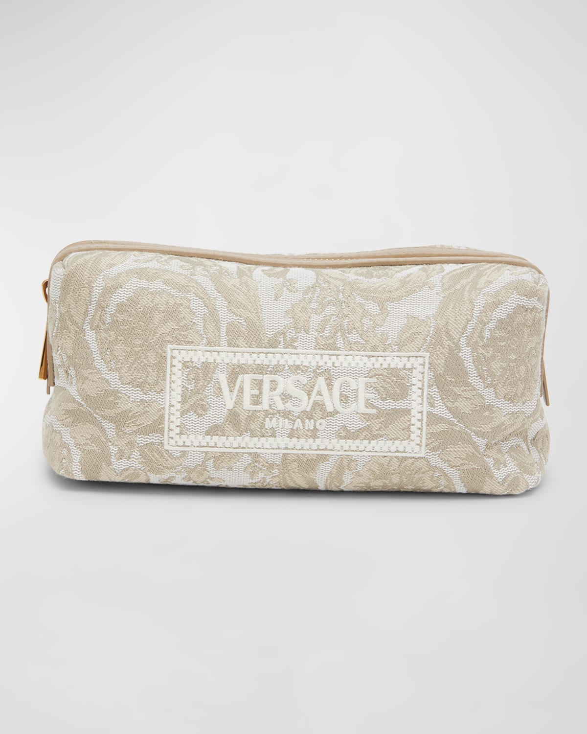 Versace Jacquard Embroidered Cosmetic Bag