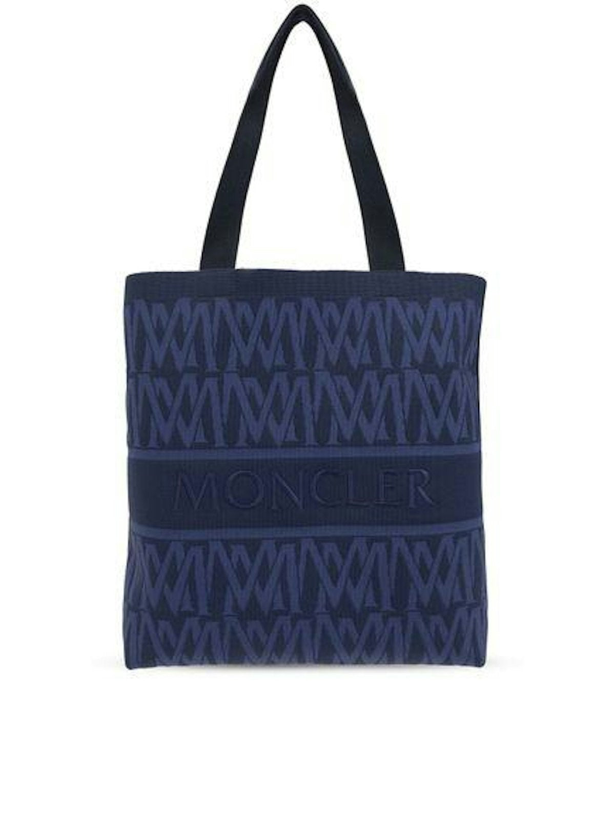 Moncler Men's Knit Tote Bag in Mediumblue | J109A5D00010M4078