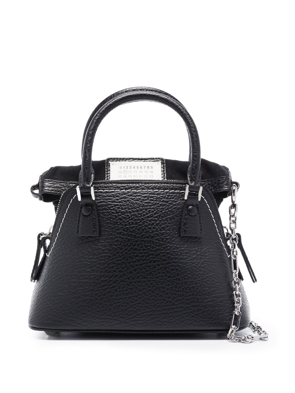 Maison Margiela Women's 5Ac Classique Micro Leather Handbag in Black | Size UNI | S56WG0081P4455T8013