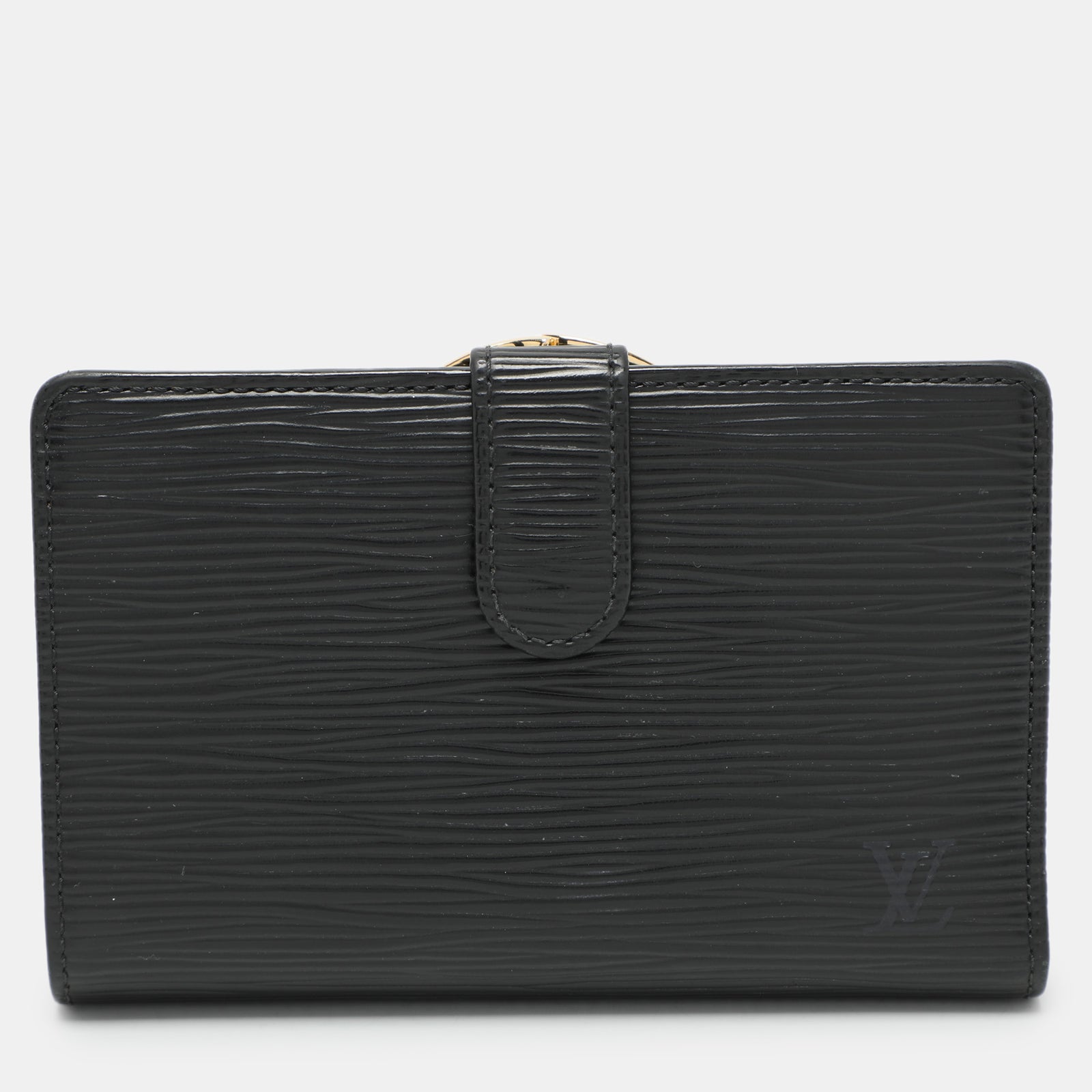 Louis Vuitton Schwarzes Epi-Leder-Portemonnaie