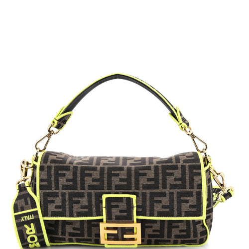 FENDI Baguette NM Bag Zucca Canvas Medium