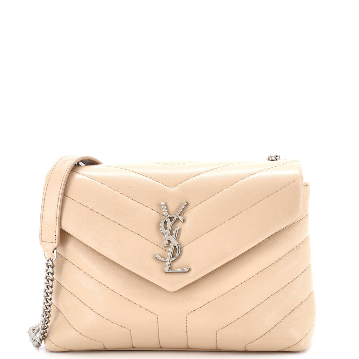 Saint Laurent Loulou Shoulder Bag Matelasse Chevron Leather Small