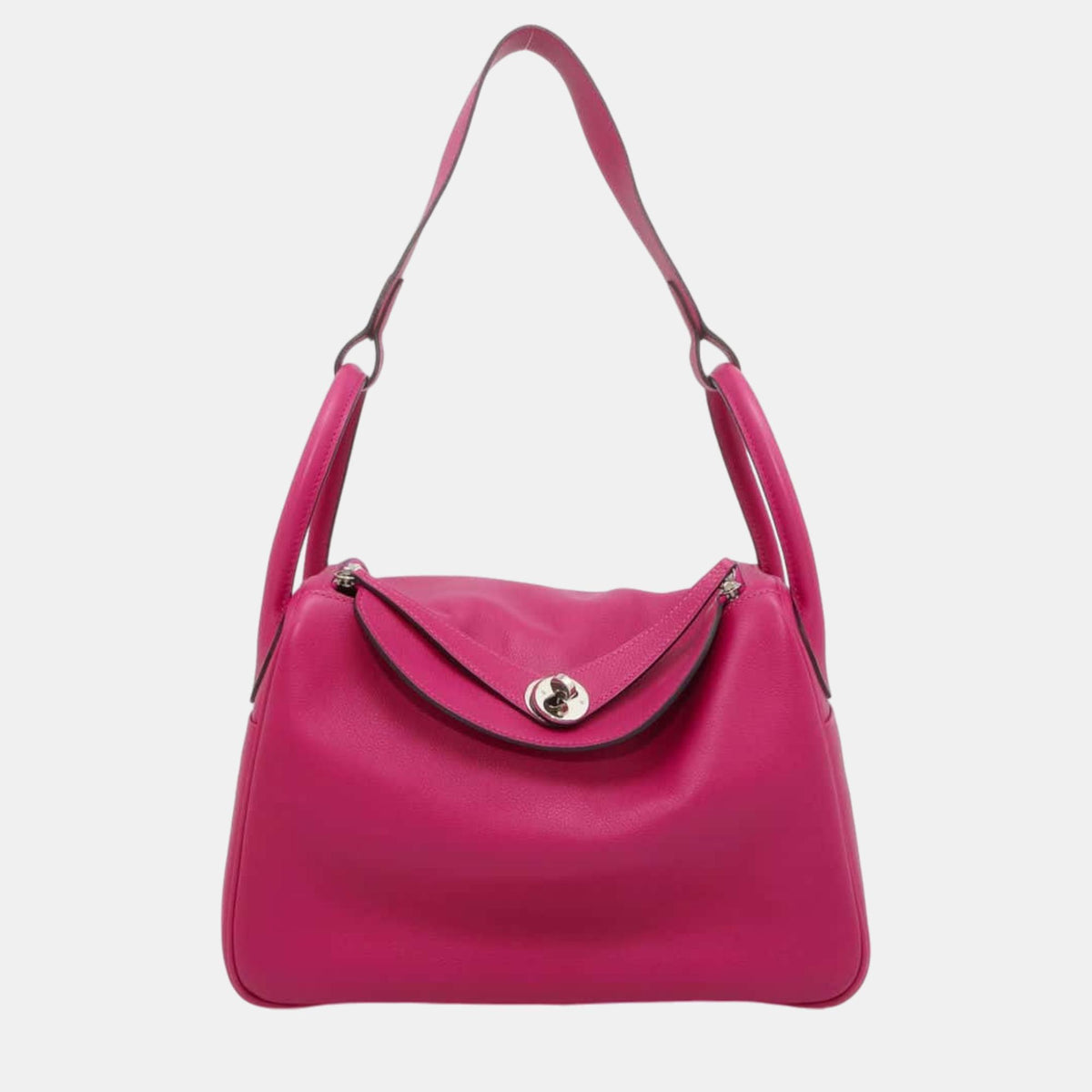 Hermès Rose Purple Evercolor 30 Lindy Shoulder Bags