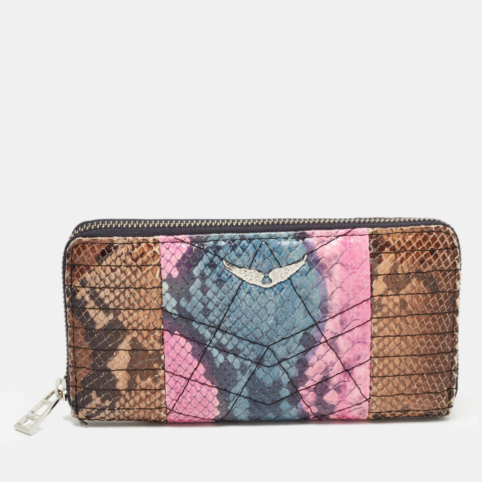 Zadig & Voltaire Portefeuille continental zippé multicolore