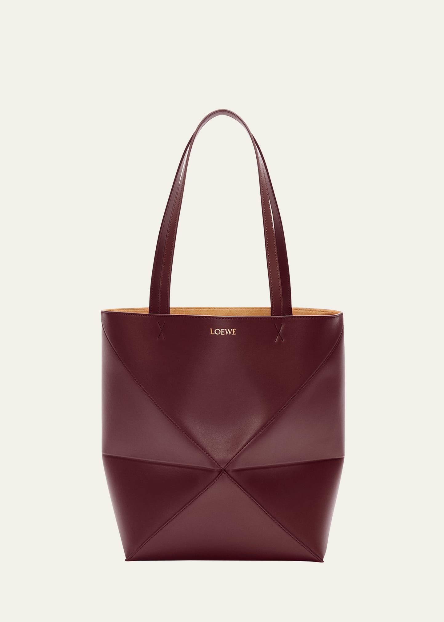 Loewe Puzzle Fold Medium Tote Bag in Shiny Leather