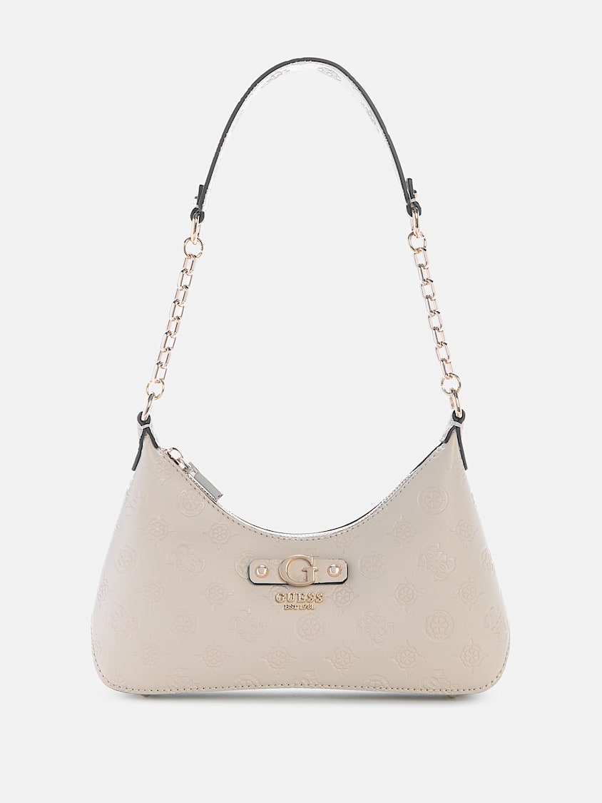 Guess Dita Debossed Peony Shoulder Bag