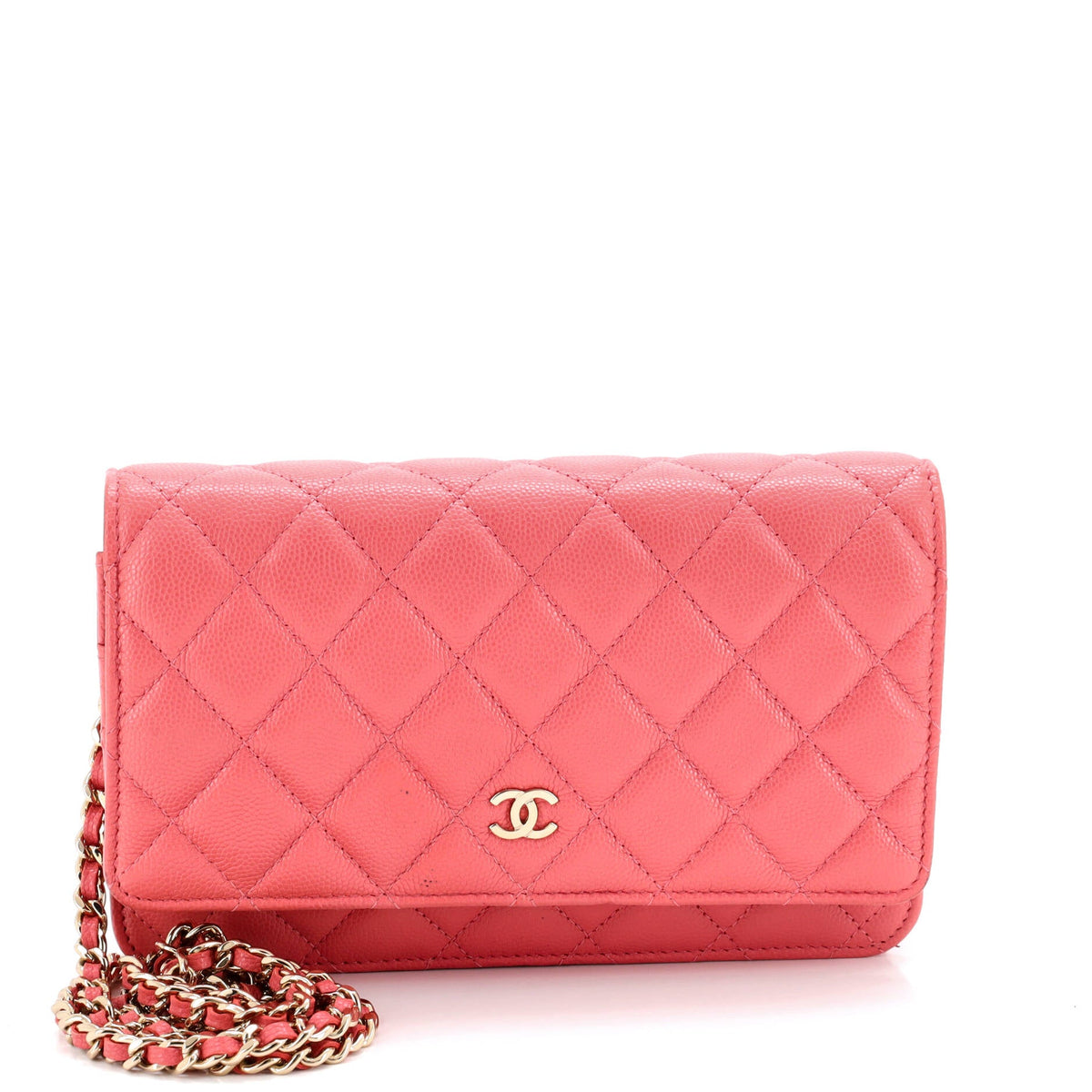 Chanel CHANEL Wallet on Chain Quilted Caviar
