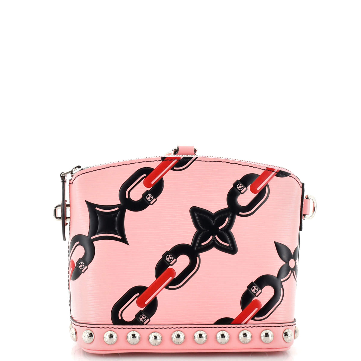 Louis Vuitton Lockit Handbag Chain Flower Print Epi Leather Mini