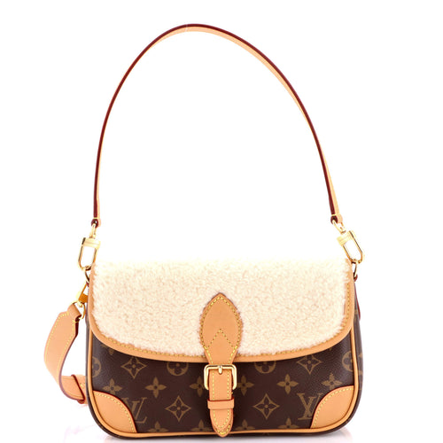 Diane NM Handbag Monogram Canvas with Shearling