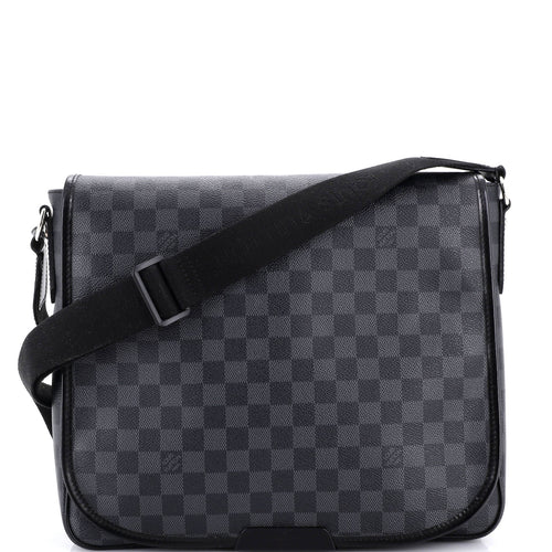 Renzo Messenger Bag Damier Graphite