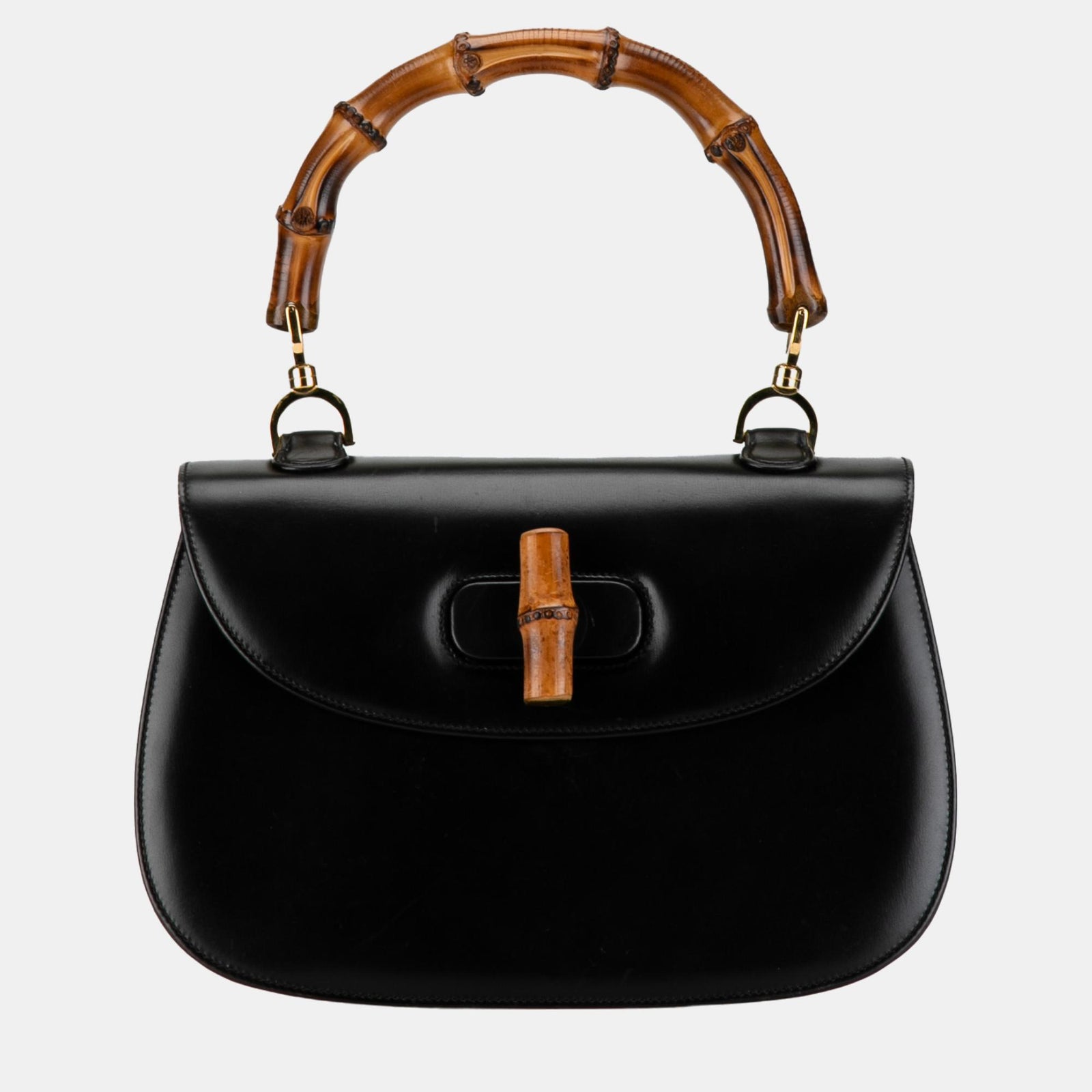 Gucci Cuir de veau noir Bamboo Night