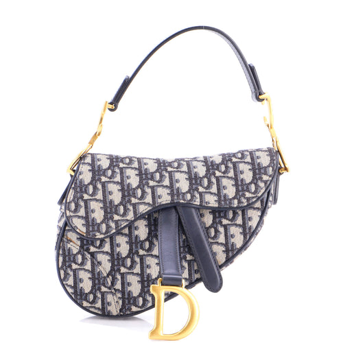 Saddle Handbag Oblique Canvas Mini