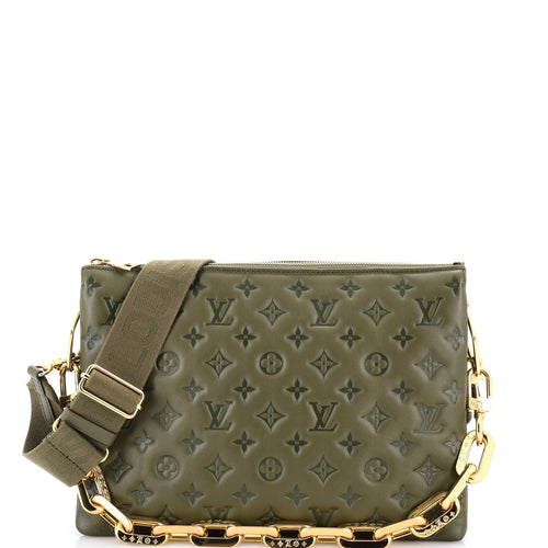 Coussin Bag Monogram Embossed Lambskin MM