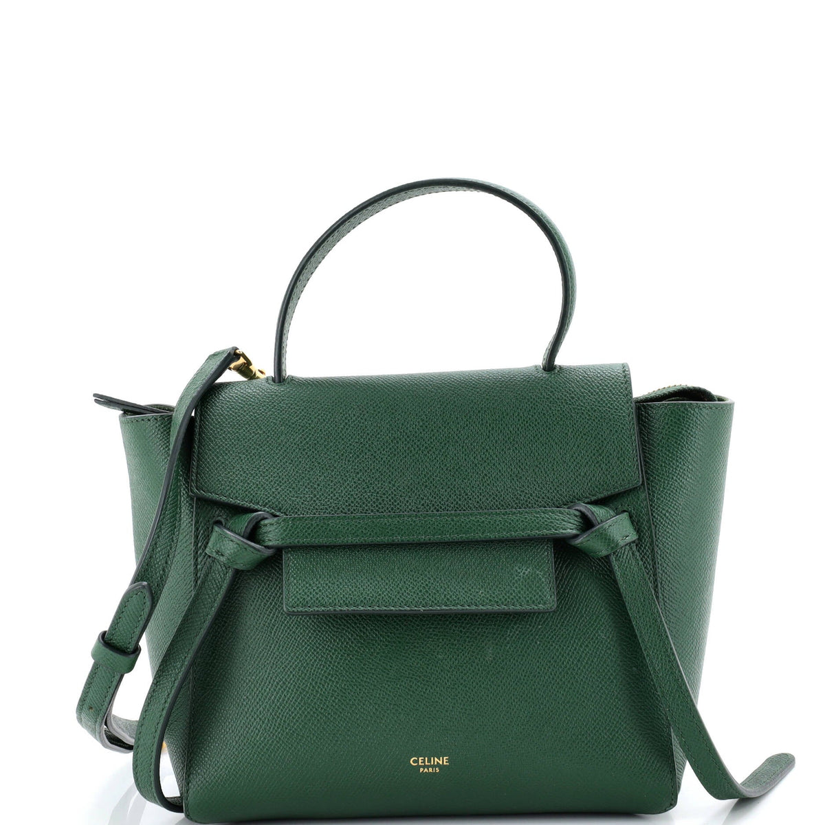 Celine CELINE Belt Bag Textured Leather Nano