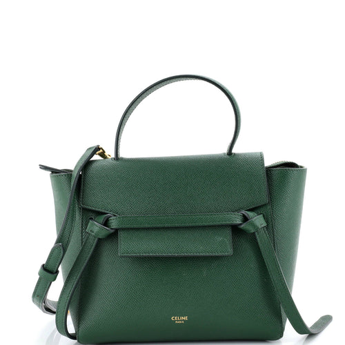 CELINE Belt Bag Textured Leather Nano