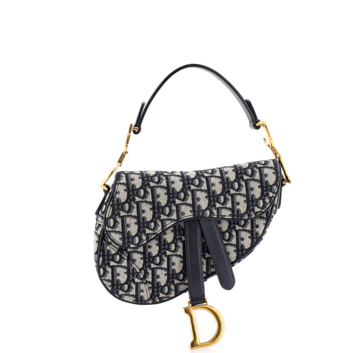 Saddle Handbag Oblique Canvas Mini