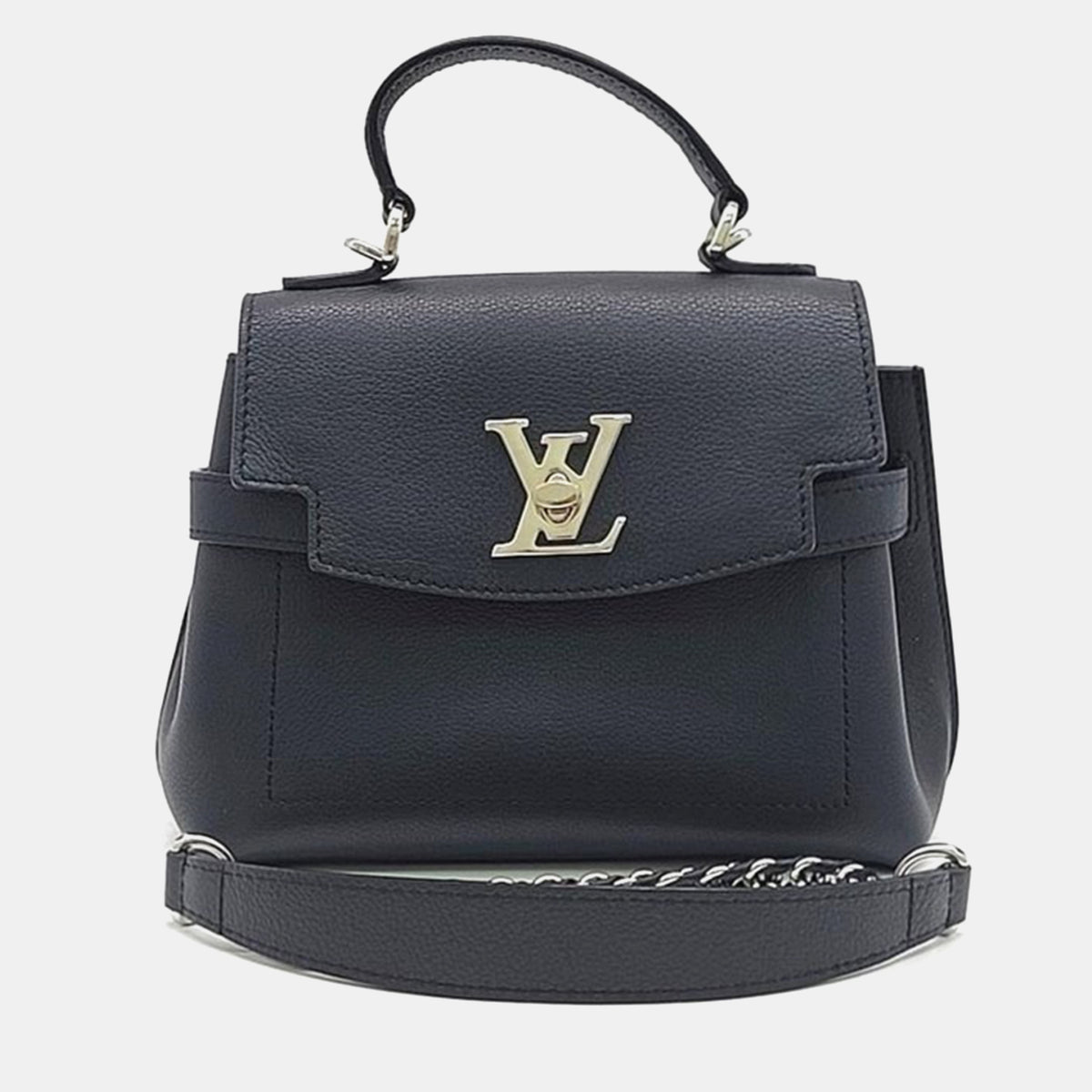 Louis Vuitton Black Leather Lock Me Ever Mini Bag