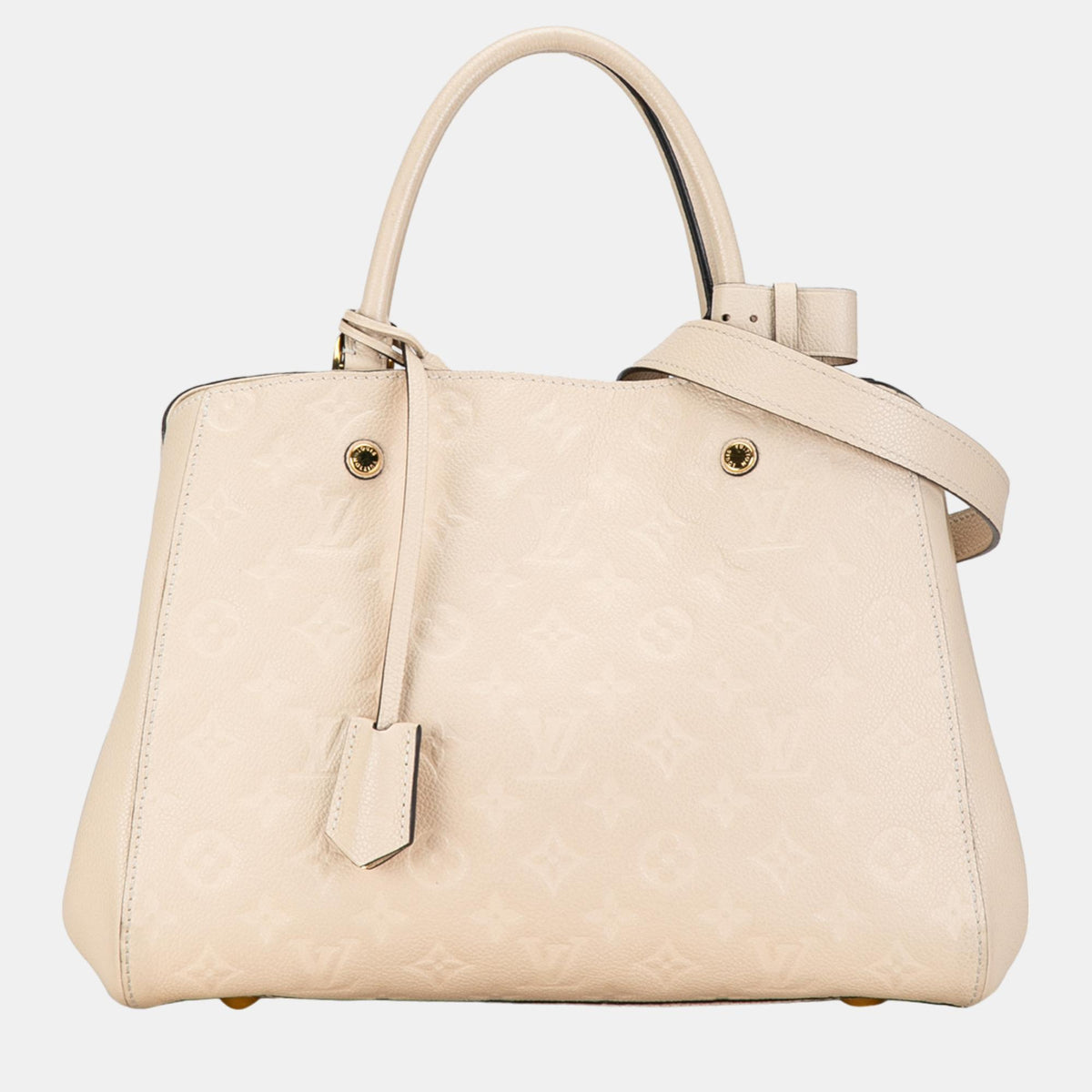 Louis Vuitton Beige Monogram Empreinte Montaigne MM