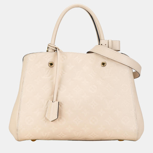 Beige Monogram Empreinte Montaigne MM