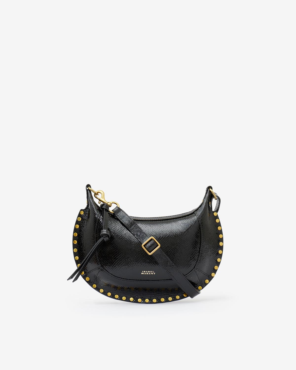 Isabel Marant Sac Oskan Moon En Cuir Effet Python  - Femme - Noir - Isabel Marant