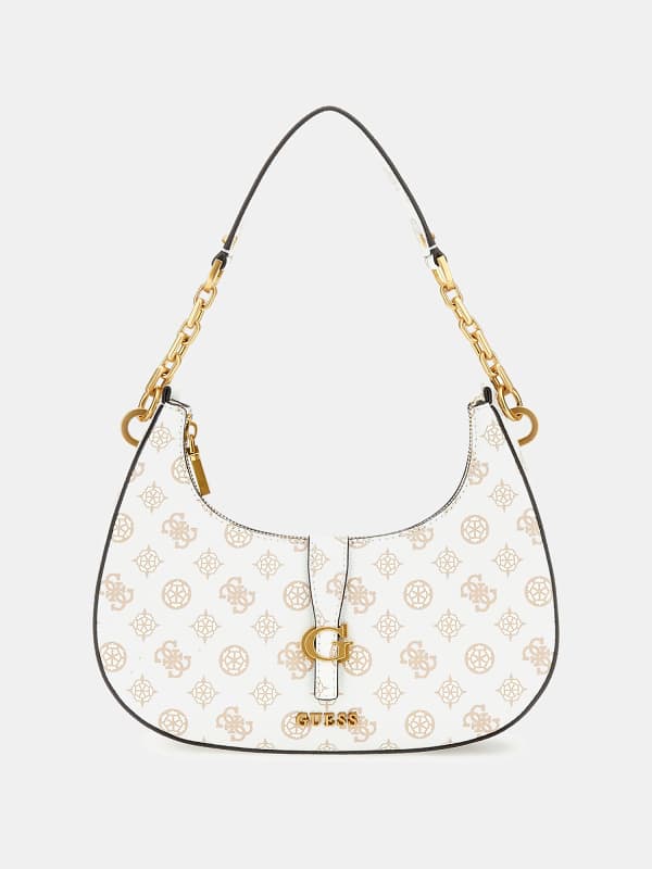 Guess Sac à bandoulière Kuba 4G avec logo pivoine