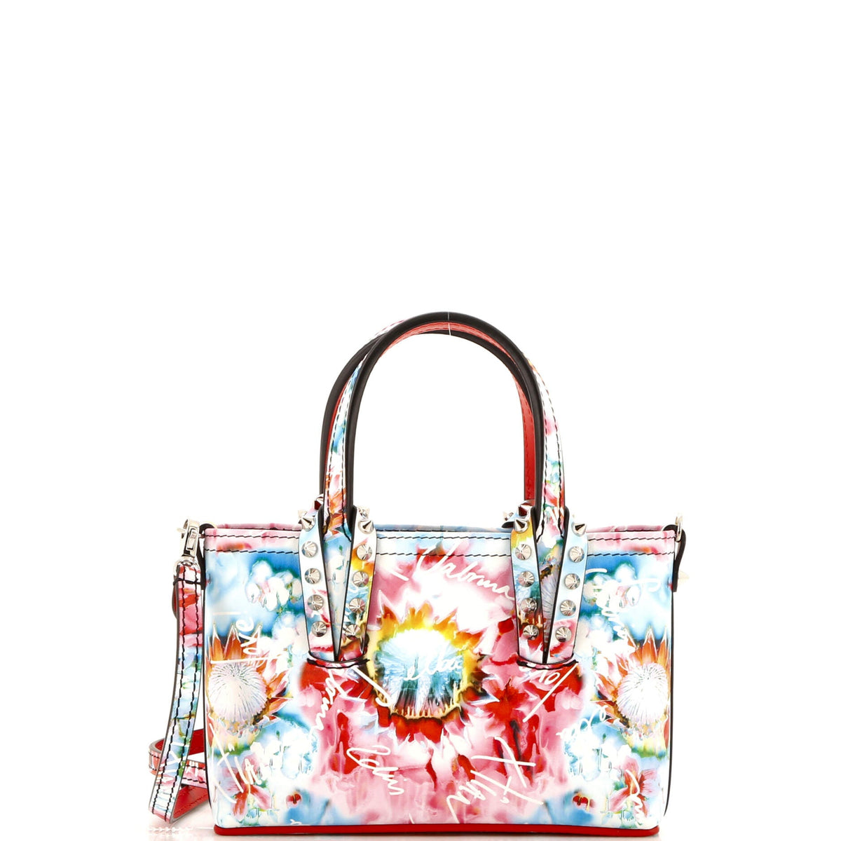 Christian Louboutin Cabata East West Tote Printed Patent Nano