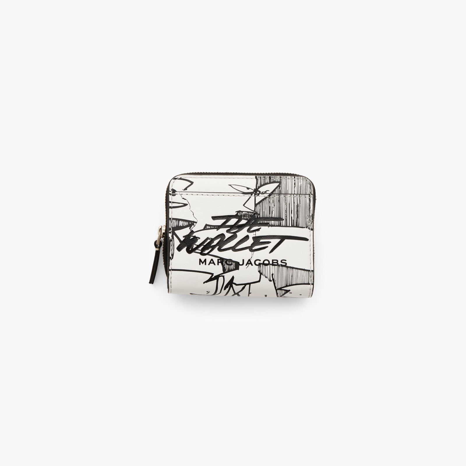 Marc Jacobs The Futura x Pointman Mini Compact Wallet in White Multi