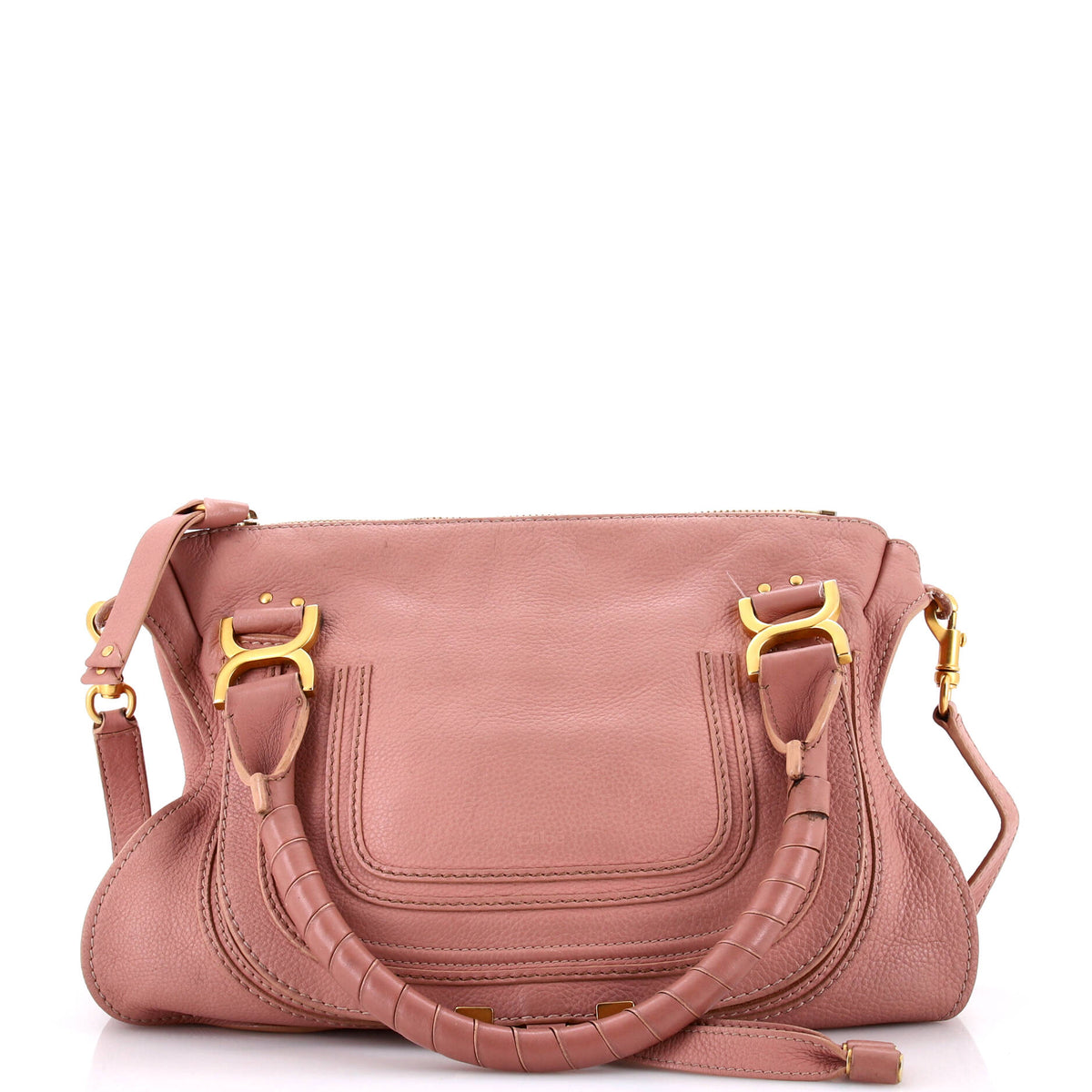 Chloe CHLOE Marcie Satchel Leather Medium
