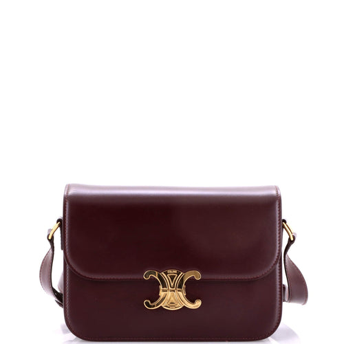 CELINE Triomphe Shoulder Bag Smooth Calfskin Medium