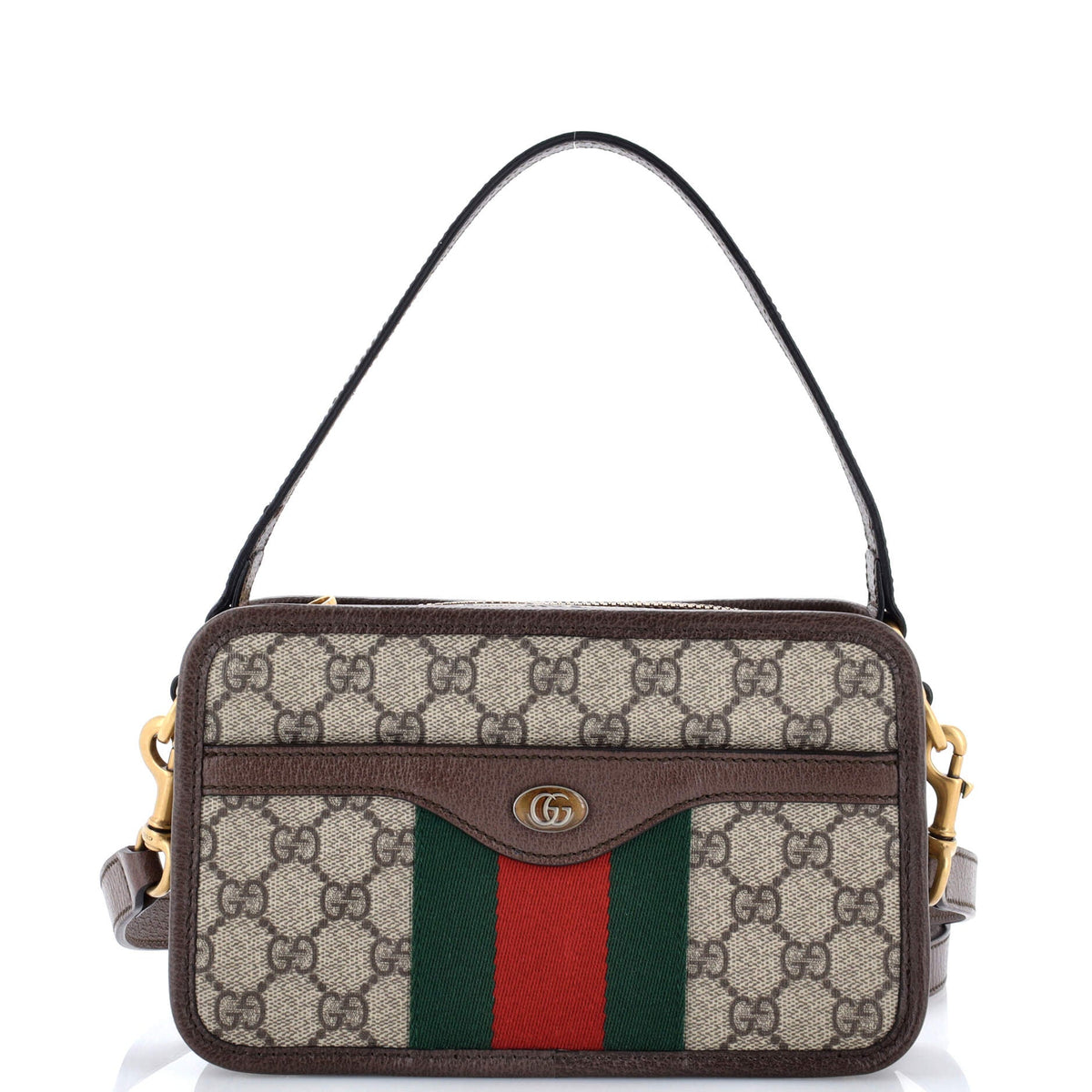 Gucci GUCCI Ophidia Top Handle Camera Bag GG Coated Canvas Small