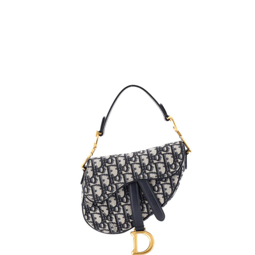 Saddle Handbag Oblique Canvas Mini