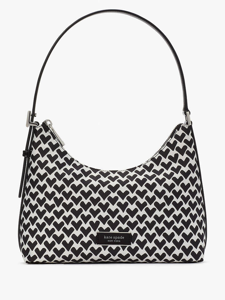 Kate Spade Au Sam Icon Modernist Hearts Jacquard Small Shoulder Bag