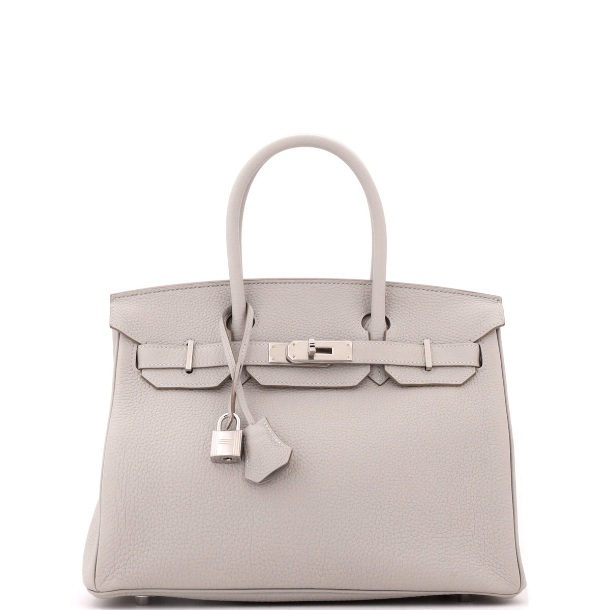 Herm?s Birkin Handbag Grey Togo with Palladium Hardware 30