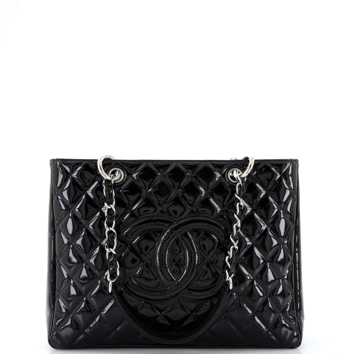 Chanel CHANEL Grand Shopping Tote Quilted Patent