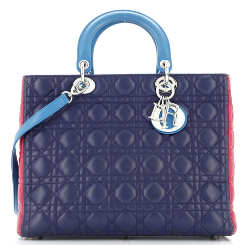 Lady Dior Bag Cannage Quilt Lambskin Large