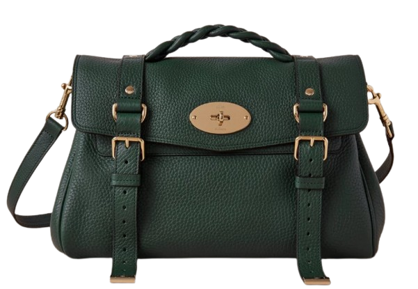 Mulberry Women's Elegant 100% Leather Handbag in Green | Size UNI | HH6746 Color Q633