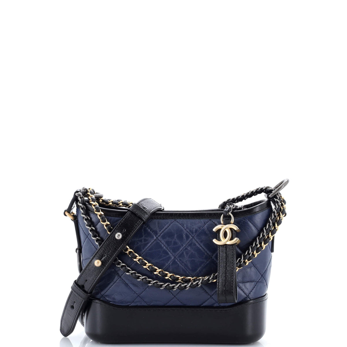 Chanel CHANEL Gabrielle Hobo Quilted Aged Calfskin Small
