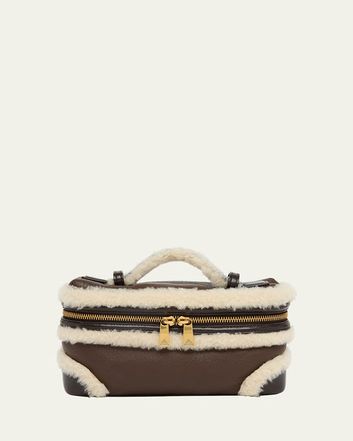 Bang Bang Shearling Vanity Top-Handle Bag