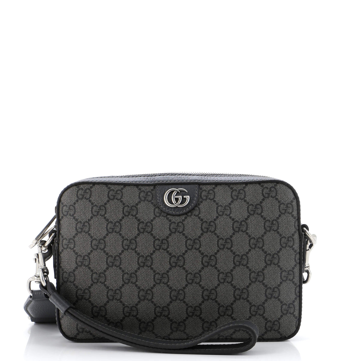Gucci GUCCI Ophidia Zip Wristlet Shoulder Bag GG Coated Canvas Small