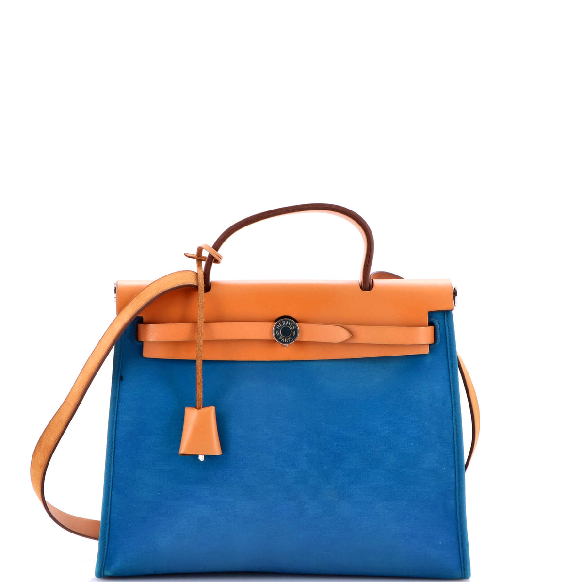 Herm?s Herbag Zip Leather and Toile 31