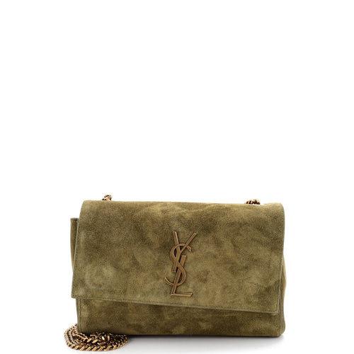 Classic Monogram Reversible Shoulder Bag Suede Small