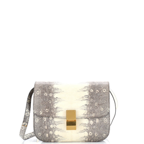 CELINE Classic Box Bag Lizard Medium